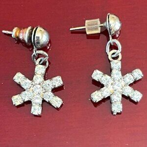 SNOWFLAKE | Crystal Earrings Sparkle Vintage